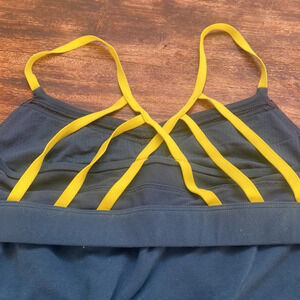 Lululemon teal and lime green Strappy tank top